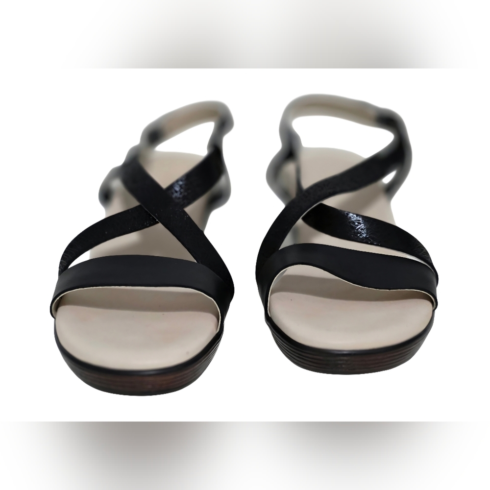 SAS Delight Cross Strap Wedge Sandal 8 1/2 WW NWOT Black - Picture 8 of 16